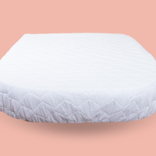 A UK-made mattress protector made to fit a caravan mattress